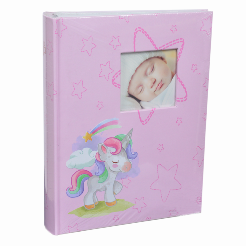 Фотоалбум 200 бр. 10х15 еднорог розов